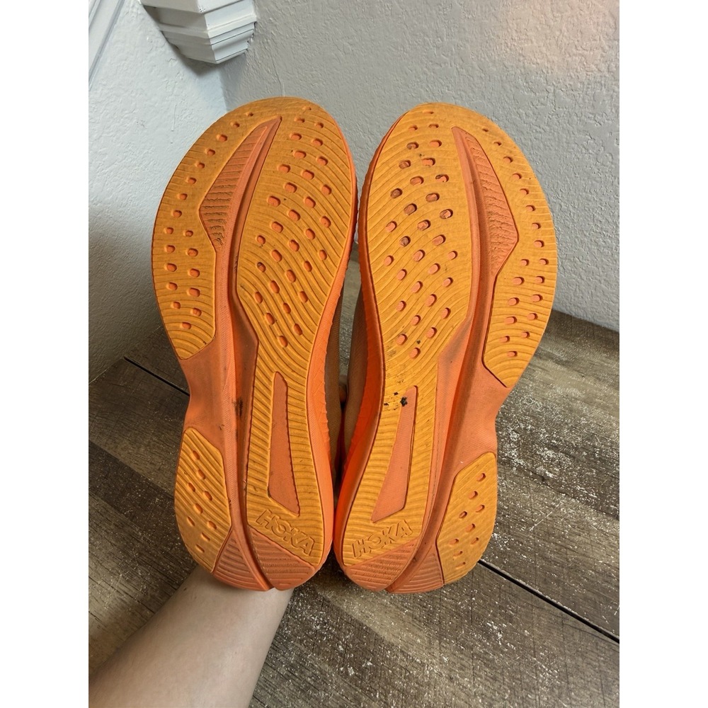Hoka One One Mach 6 Shoes Mens 10.5 D Orange Road Running Sneakers 1147790 FLV - Picture 6 of 7